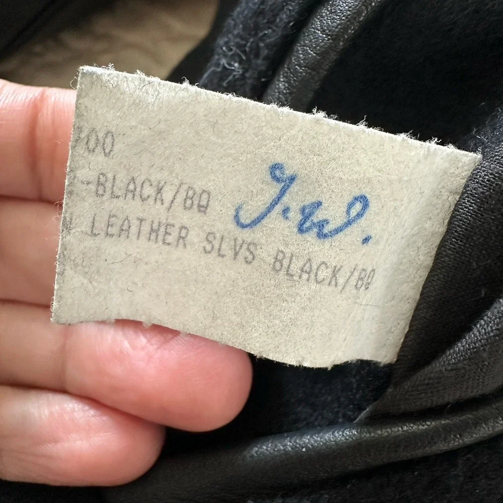 Vintage Golden Bear Varsity Jacket Wool Leather Men's‎ Small Black Sony Logo USA